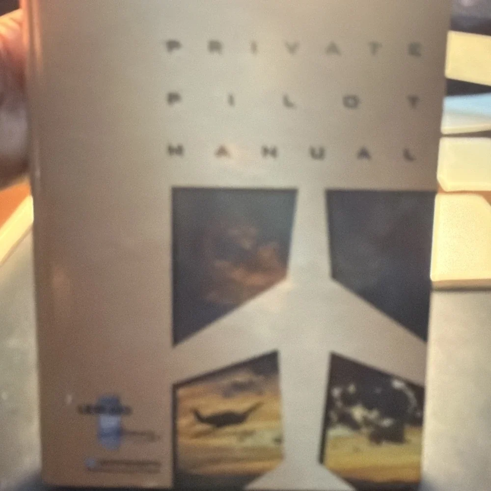 Private Pilot Manual by Jeppesen Sanderson Hardcover) Used with No CD Rom